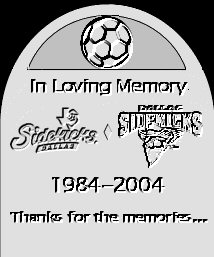 Dallas Sidekicks gravemarker